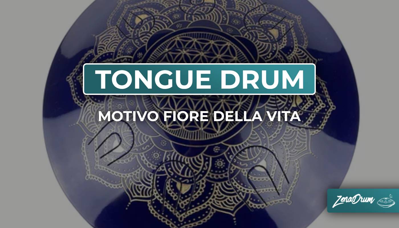 Tongue Drum Fiore della Vita, escala musicale, Onde Positive