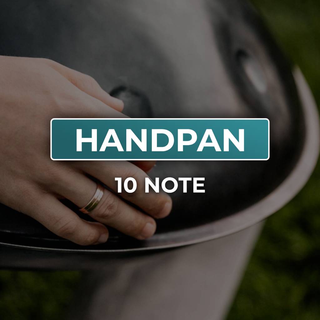 tamburo handpan, handpan; hand drum, tamburo a mano, handpan 10 note