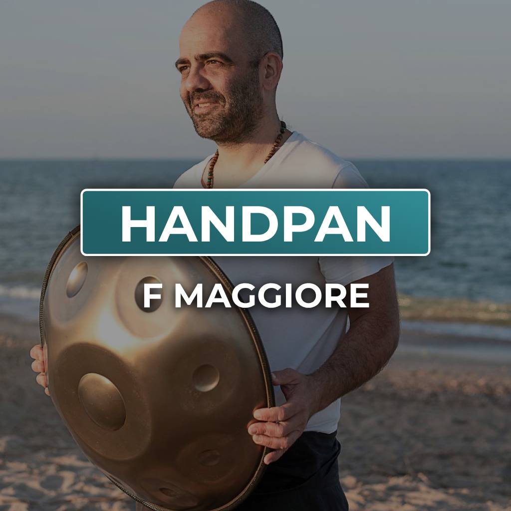 handpan F maggiore, scala handpan, drum hang, strumento tambor metálico de mano