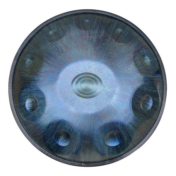 Handpan 10 note blu scuro - Re Minore