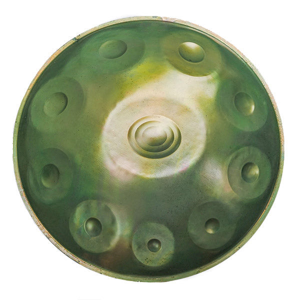 Handpan 10 note verde - Re Minore