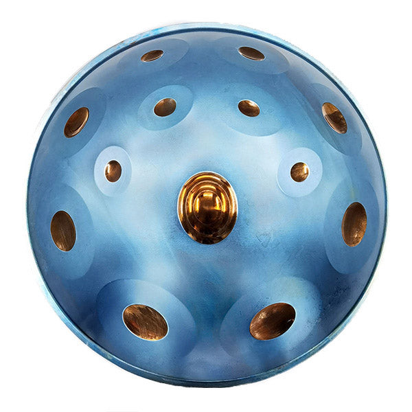 Handpan 13 note blu - Re Minore