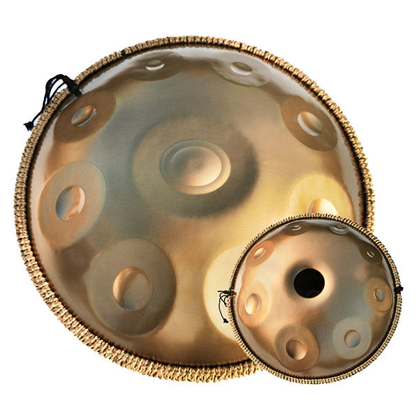 Handpan 17 note dorato - Re Minore